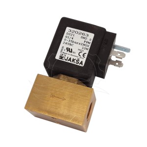 Jakša D221 mágnesszelep 0-35bar G1/4'' FPM inox 24V AC (320263)