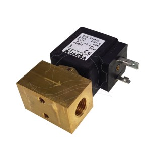 Jakša D221 mágnesszelep 0-25bar G1/4'' FPM 24V DC (320545)