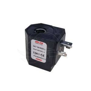 M&M 72K1 mágnesszelep tekercs 24V AC 25W