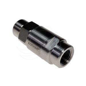 Kothar forgócsukló egyenes G1/4''F-G3/8''M rozsdamentes acél (300 180 533)