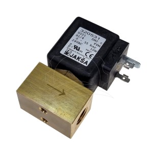 Jakša D221 mágnesszelep 0-35bar G1/4'' FPM 24V AC (320531)