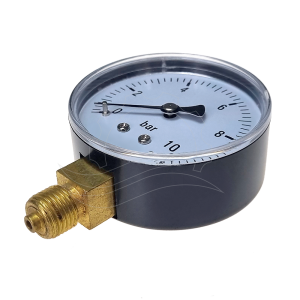 Manométer 0-10bar 63mm (alsó csatlakozás)