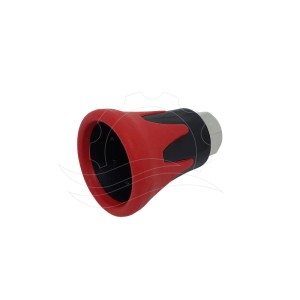 Fúvókafedél R+M ST-10 piros-fekete G1/4" (inox)